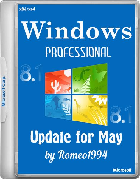 Windows 8.1 Professional Update for May by Romeo1994 (x86/x64/RUS/2015)