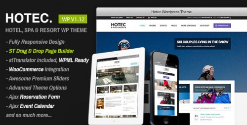 Nulled Hotec v1.12 - Responsive Hotel, Spa & Resort WP Theme graphic