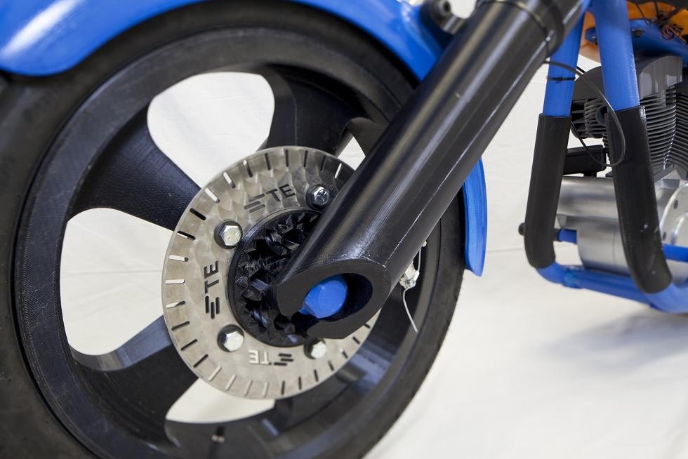 TE Connectivity представили рабочий мотоцикл, напечатанный на 3Д-принтере