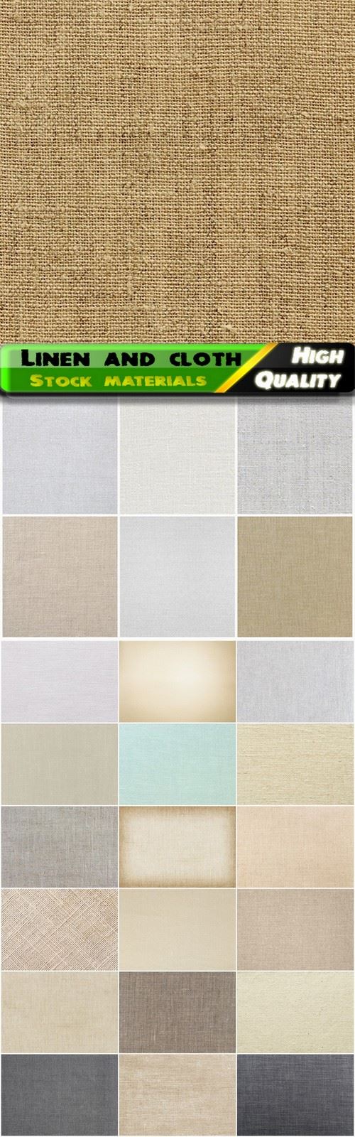Background and texture of natural linen and cloth - 25 HQ Jpg