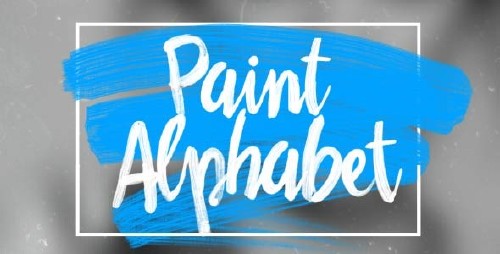 VideoHive - Oil Paint Alphabet 12021847