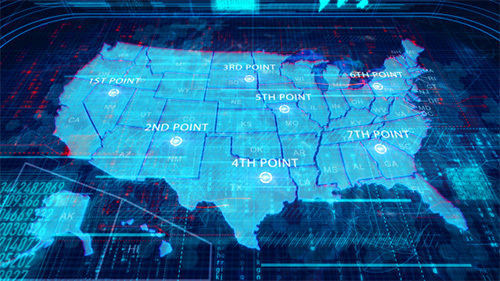 USA Map - Project for After Effects (Videohive)