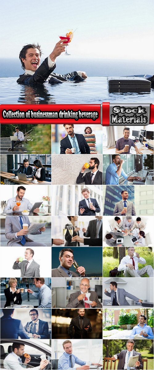 Collection of businessman drinking beverage holiday dinner lunch 25 HQ Jpeg