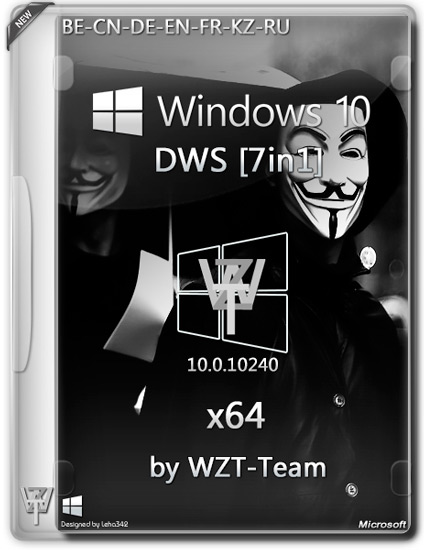 Windows 10 DWS x64 7in1 by WZT-Team (RUS/MULTI/2015)