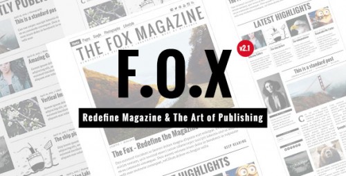 Nulled The Fox v2.1.2 - Contemporary Magazine Theme for Creators  