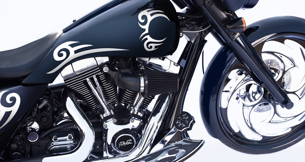 Havoc Motorcycles: баггер Iron Flight: Mike Tyson Special Edition