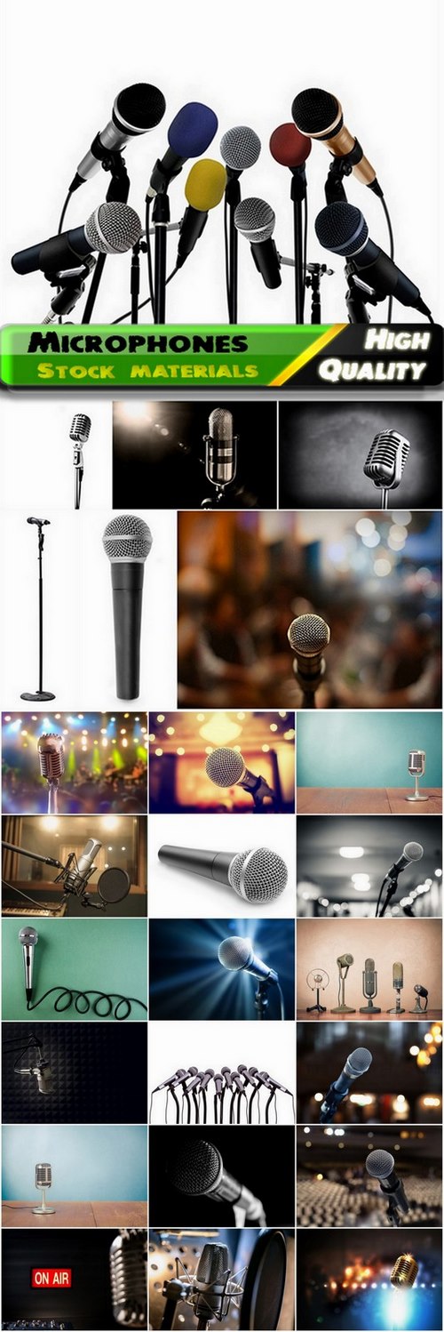 Microphones for performances - 25 HQ Jpg