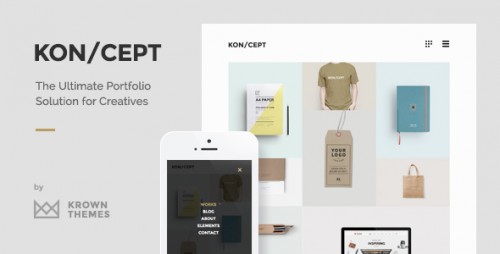 Download Nulled KON/CEPT v1.6.2 - A Portfolio Theme for Creative People  