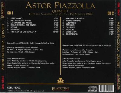 Astor Piazzolla – Quintet, 2CD / 2003 Promo Sound Ltd.